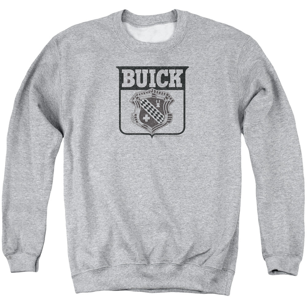 BUICK/1946 EMBLEM - ADULT CREWNECK SWEATSHIRT - ATHLETIC HEATHER