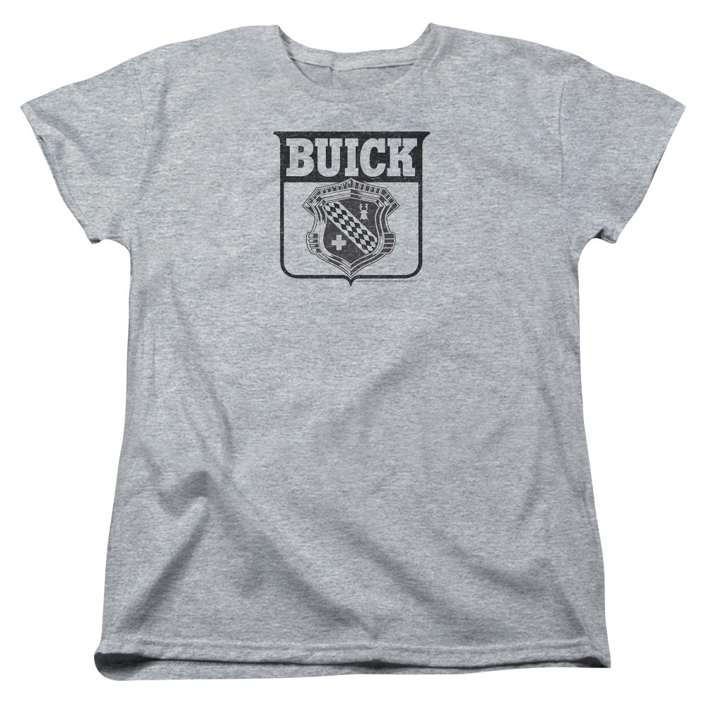 BUICK/1946 EMBLEM - S/S WOMENS TEE - ATHLETIC HEATHER