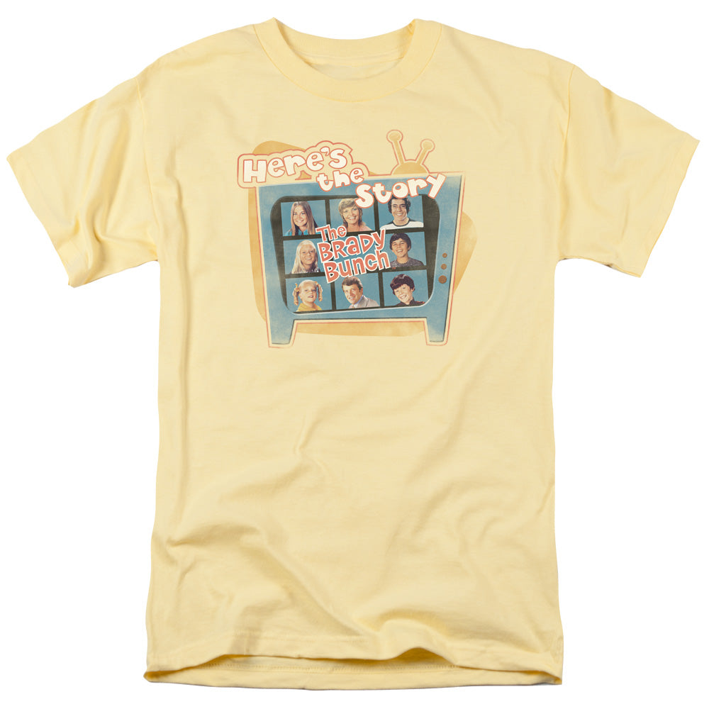 BRADY BUNCH/HERES THE STORY - S/S ADULT 18/1 - BANANA