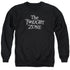 TWILIGHT ZONE/LOGO - ADULT CREWNECK SWEATSHIRT - BLACK