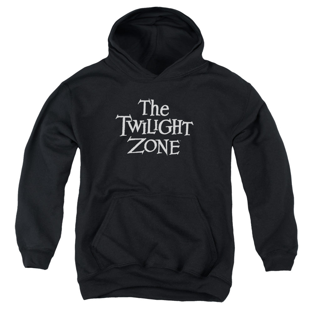 TWILIGHT ZONE/LOGO - YOUTH PULLOVER HOODIE - BLACK