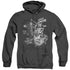 TWILIGHT ZONE/SOMEONE ON THE WING - ADULT HEATHER HOODIE - BLACK