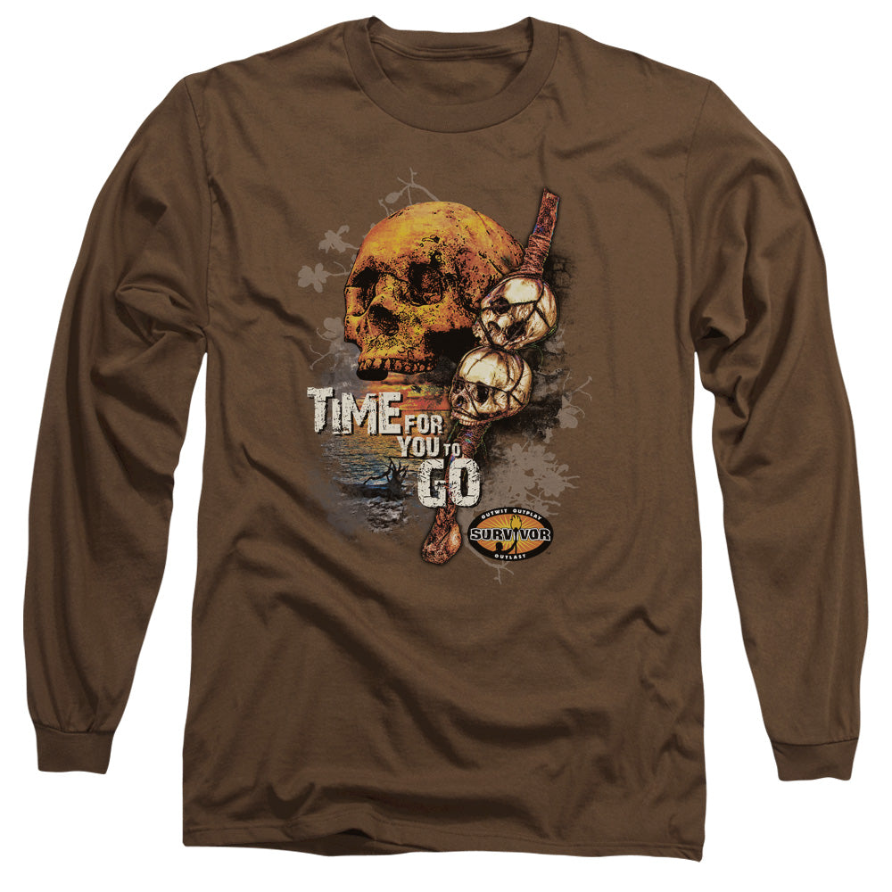 SURVIVOR/TIME TO GO - L/S ADULT 18/1 - COFFEE