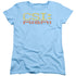 CSI MIAMI/LOGO DISTRESSED - S/S WOMENS TEE - LIGHT BLUE