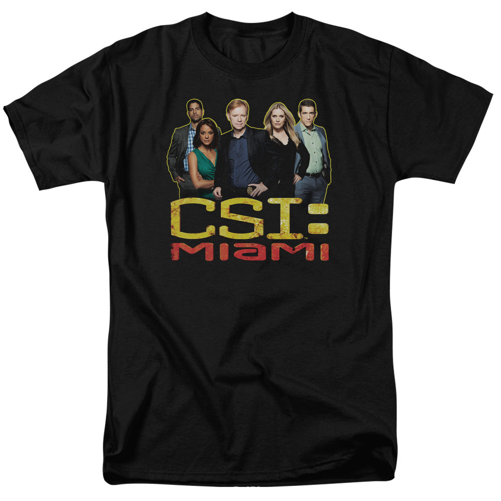 CSI MIAMI/THE CAST IN BLACK - S/S ADULT 18/1 - BLACK