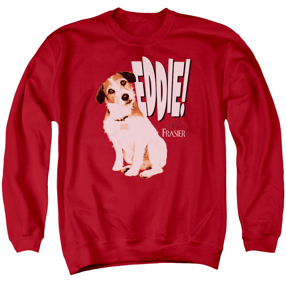FRASIER/EDDIE - ADULT CREWNECK SWEATSHIRT - RED