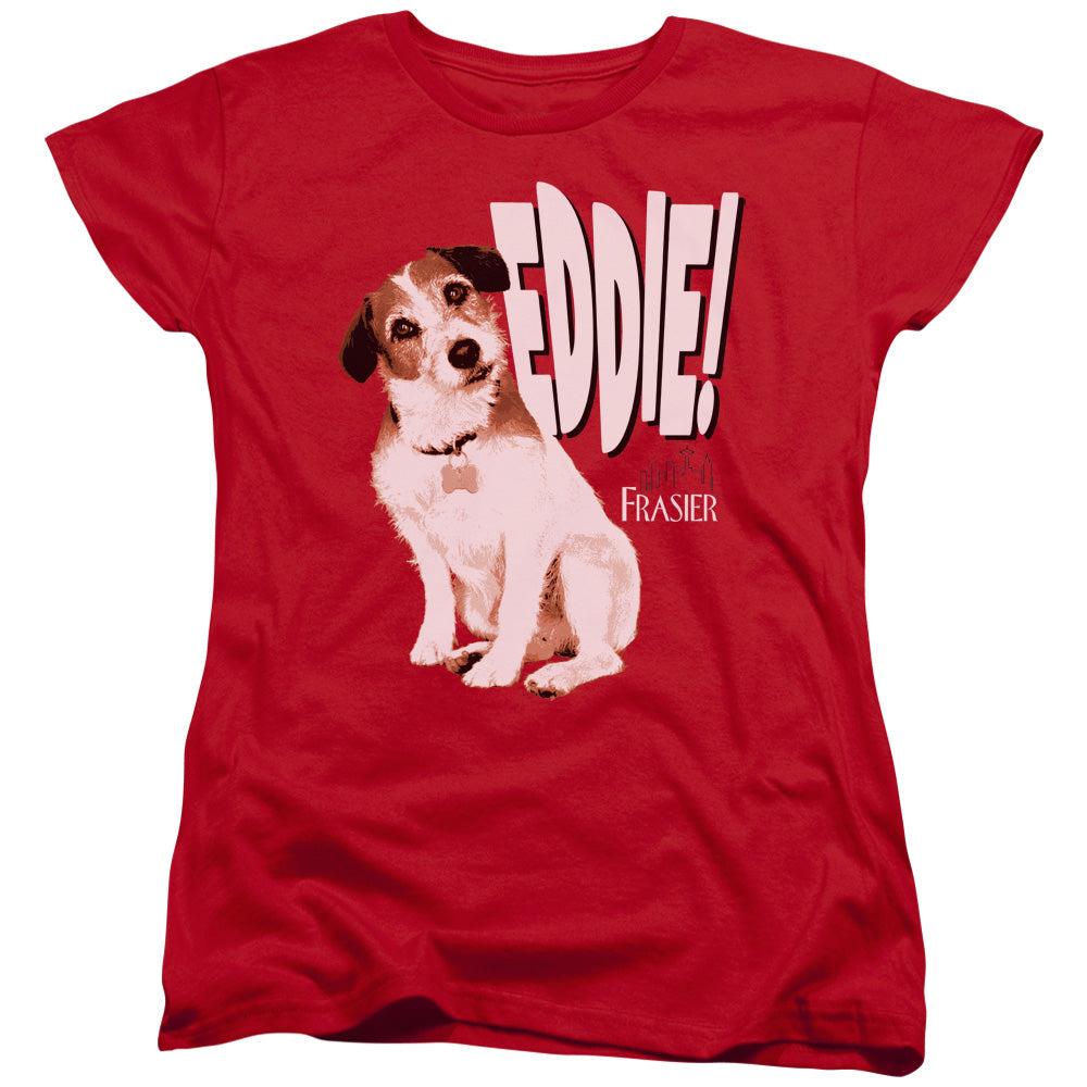 FRASIER/EDDIE - S/S WOMENS TEE - RED