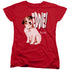FRASIER/EDDIE - S/S WOMENS TEE - RED
