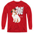 FRASIER/EDDIE - YOUTH LONG SLEEVE TEE - RED