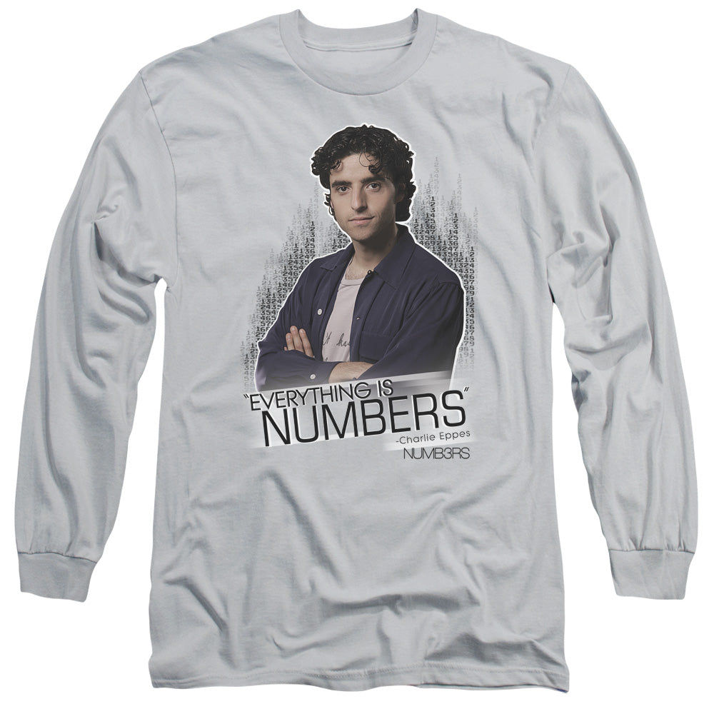 NUMBERS/EVERYTHING IS NUMBERS - L/S ADULT 18/1 - SILVER