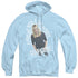 MEDIUM/GO FIGURE - ADULT PULLOVER HOODIE - LIGHT BLUE