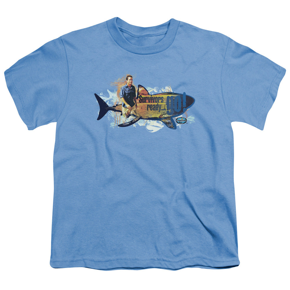 SURVIVOR/READY GO - S/S YOUTH 18/1 - CAROLINA BLUE
