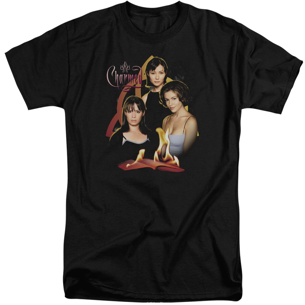 CHARMED/ORIGINAL THREE - S/S ADULT TALL 18/1 - BLACK