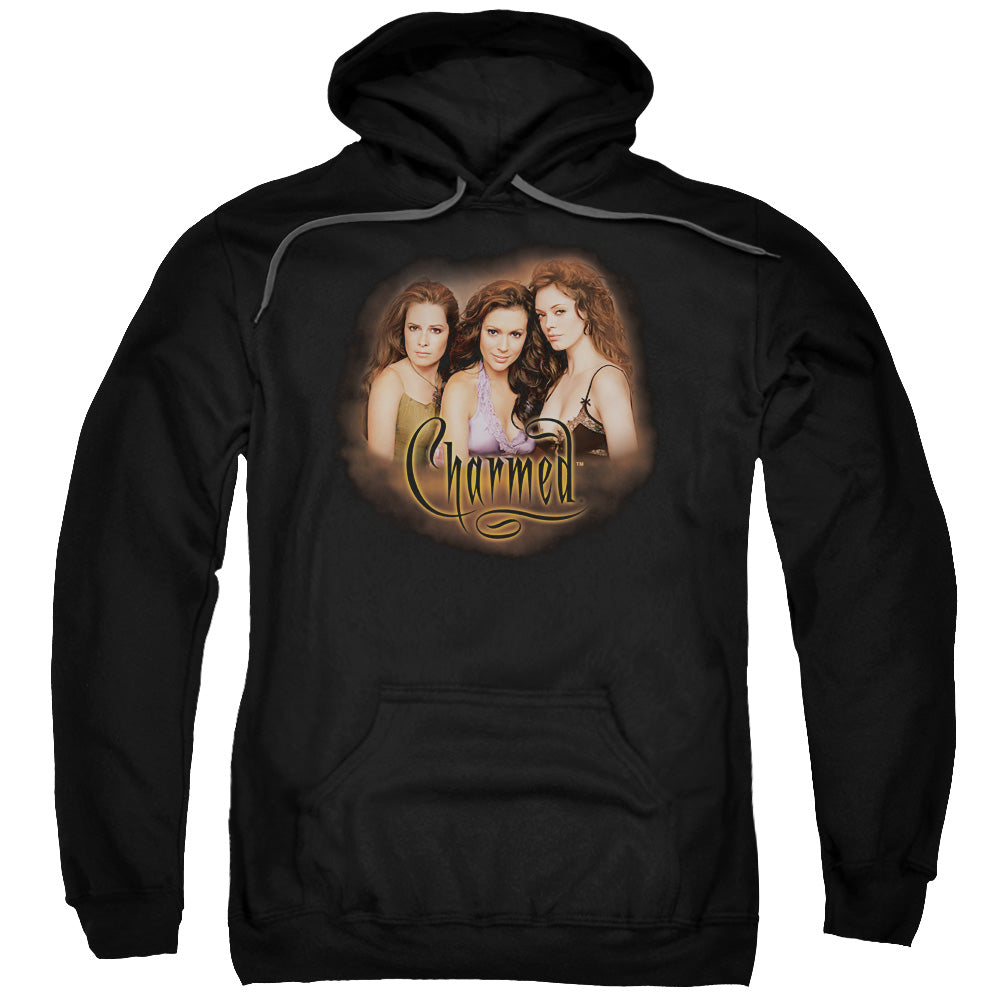 CHARMED/SMOKIN - ADULT PULLOVER HOODIE - BLACK