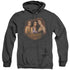 CHARMED/SMOKIN - ADULT HEATHER HOODIE - BLACK
