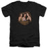 CHARMED/SMOKIN - S/S ADULT V-NECK 30/1 - BLACK