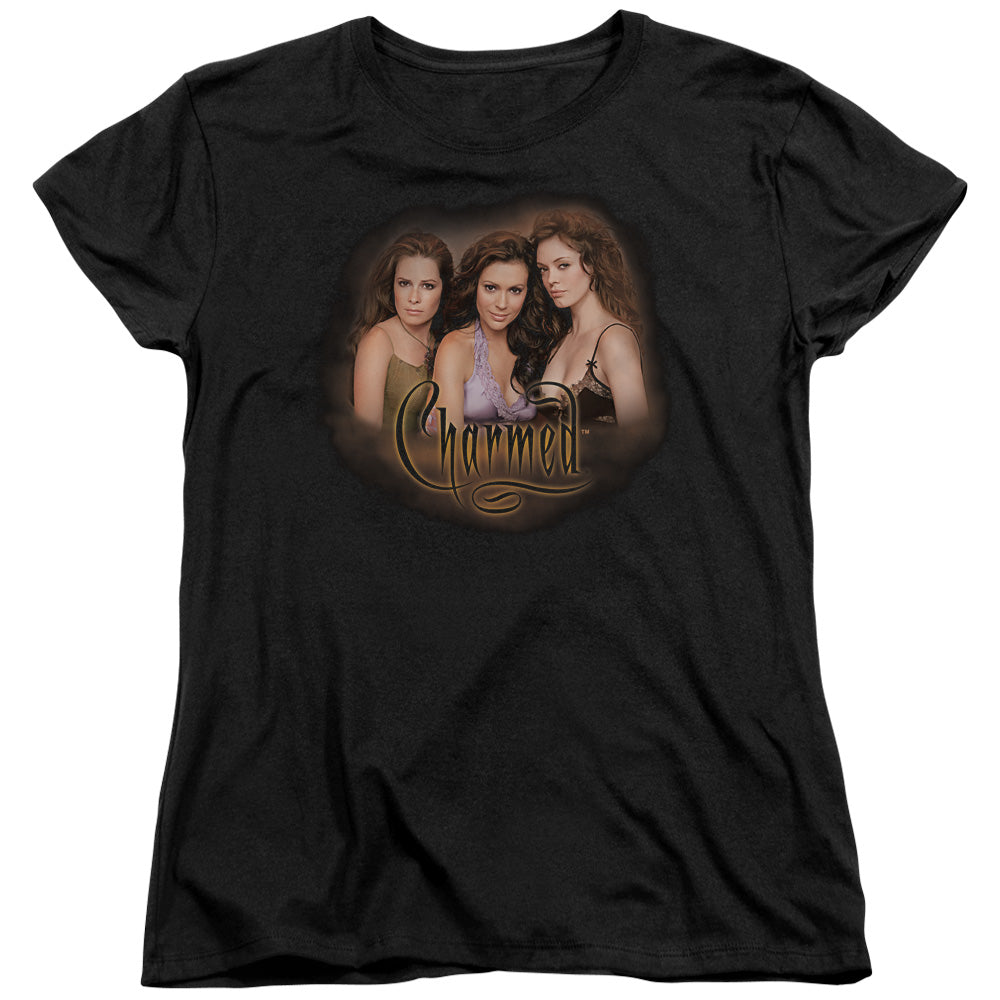 CHARMED/SMOKIN - S/S WOMENS TEE - BLACK