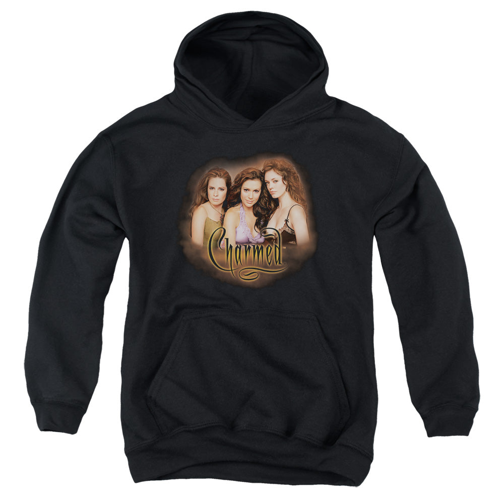 CHARMED/SMOKIN - YOUTH PULLOVER HOODIE - BLACK