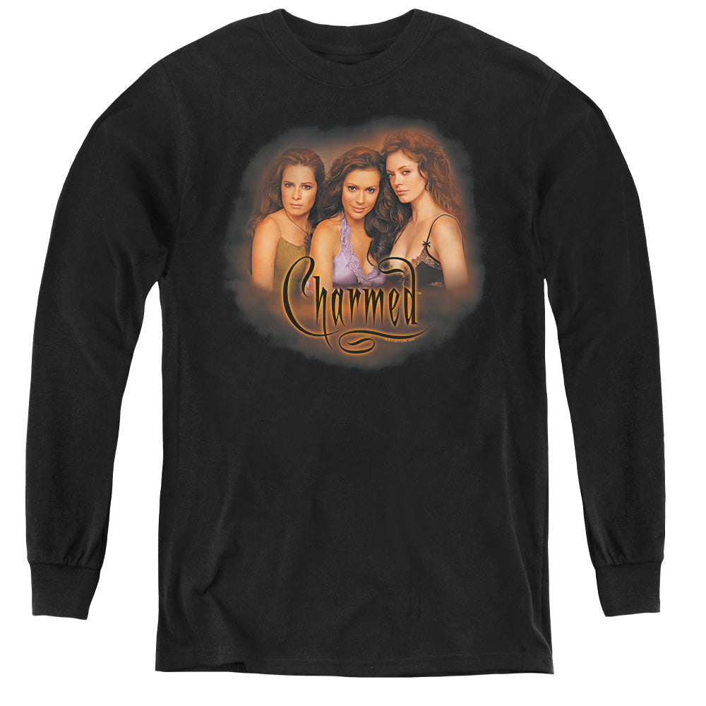 CHARMED/SMOKIN - YOUTH LONG SLEEVE TEE - BLACK