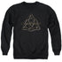 CHARMED/TRIPLE LINKED LOGO - ADULT CREWNECK SWEATSHIRT - BLACK