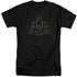 CHARMED/TRIPLE LINKED LOGO - S/S ADULT TALL 18/1 - BLACK