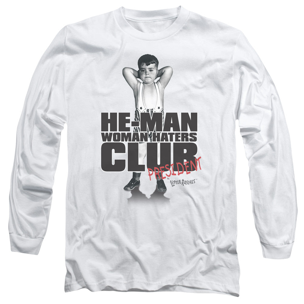 LITTLE RASCALS/CLUB PRESIDENT - L/S ADULT 18/1 - WHITE