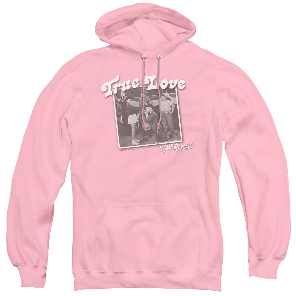 LITTLE RASCALS/TRUE LOVE - ADULT PULLOVER HOODIE - PINK