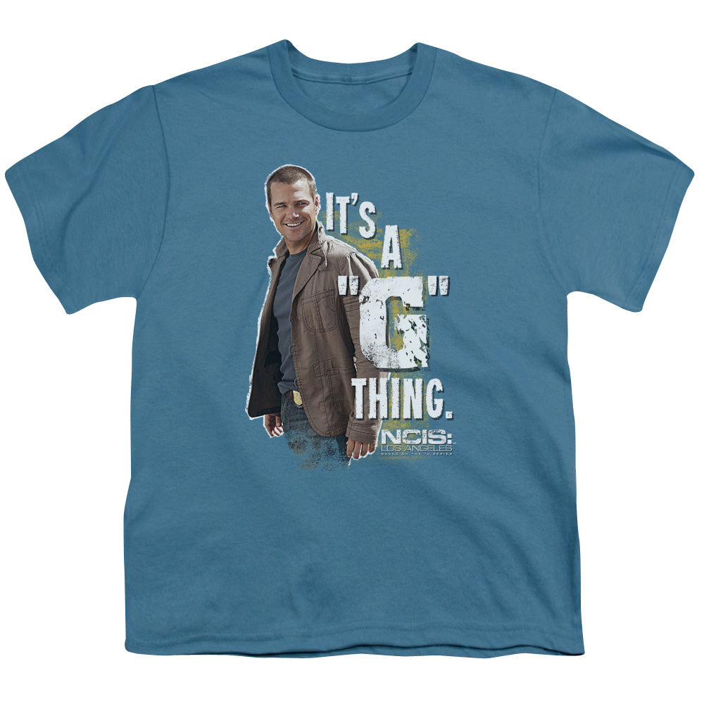 NCIS LA/G THING - S/S YOUTH 18/1 - SLATE