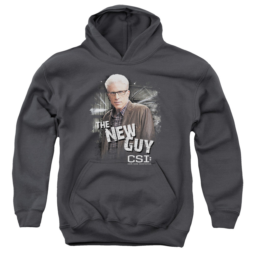 CSI/THE NEW GUY - YOUTH PULLOVER HOODIE - CHARCOAL