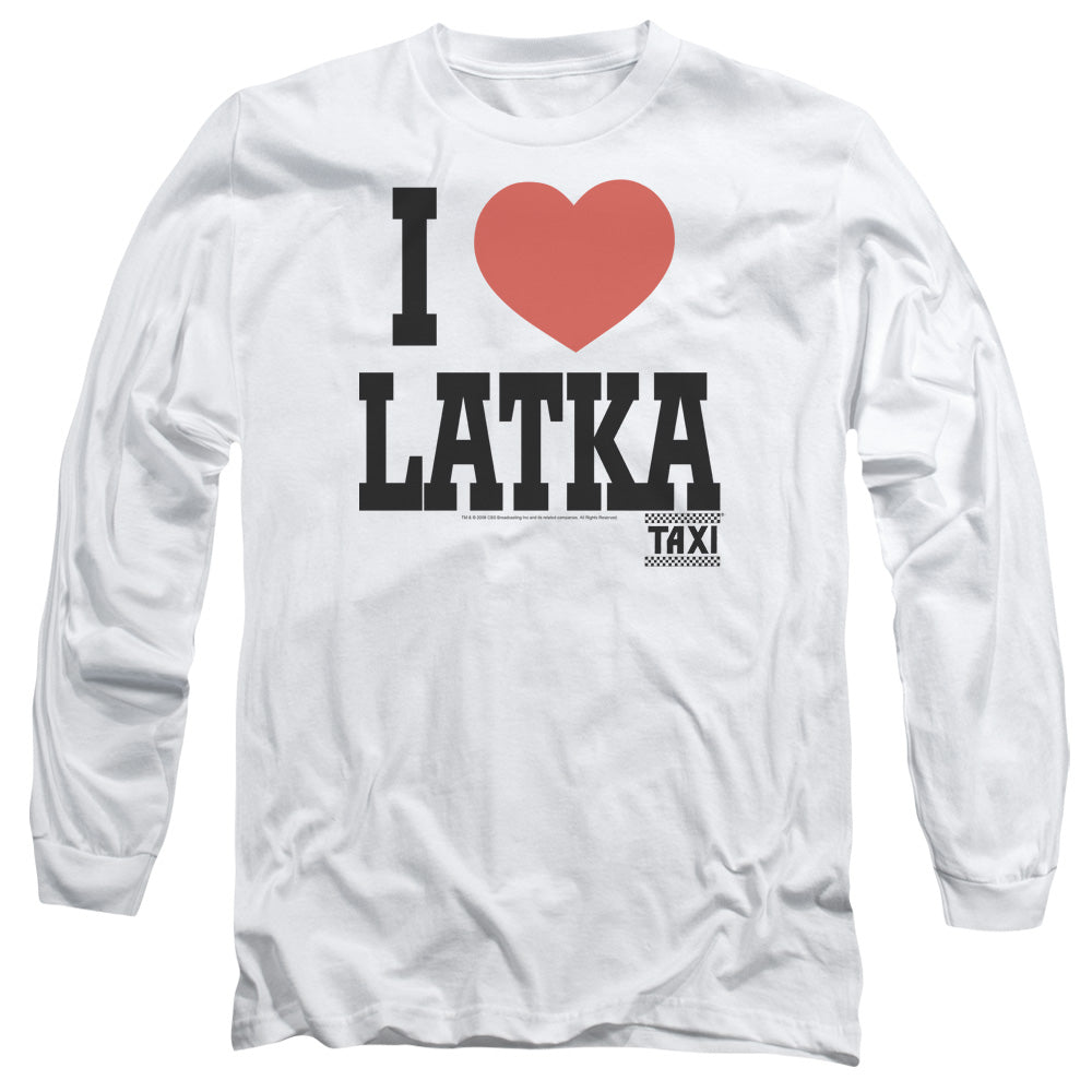 TAXI/I HEART LATKA - L/S ADULT 18/1 - WHITE