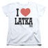 TAXI/I HEART LATKA - S/S WOMENS TEE - WHITE