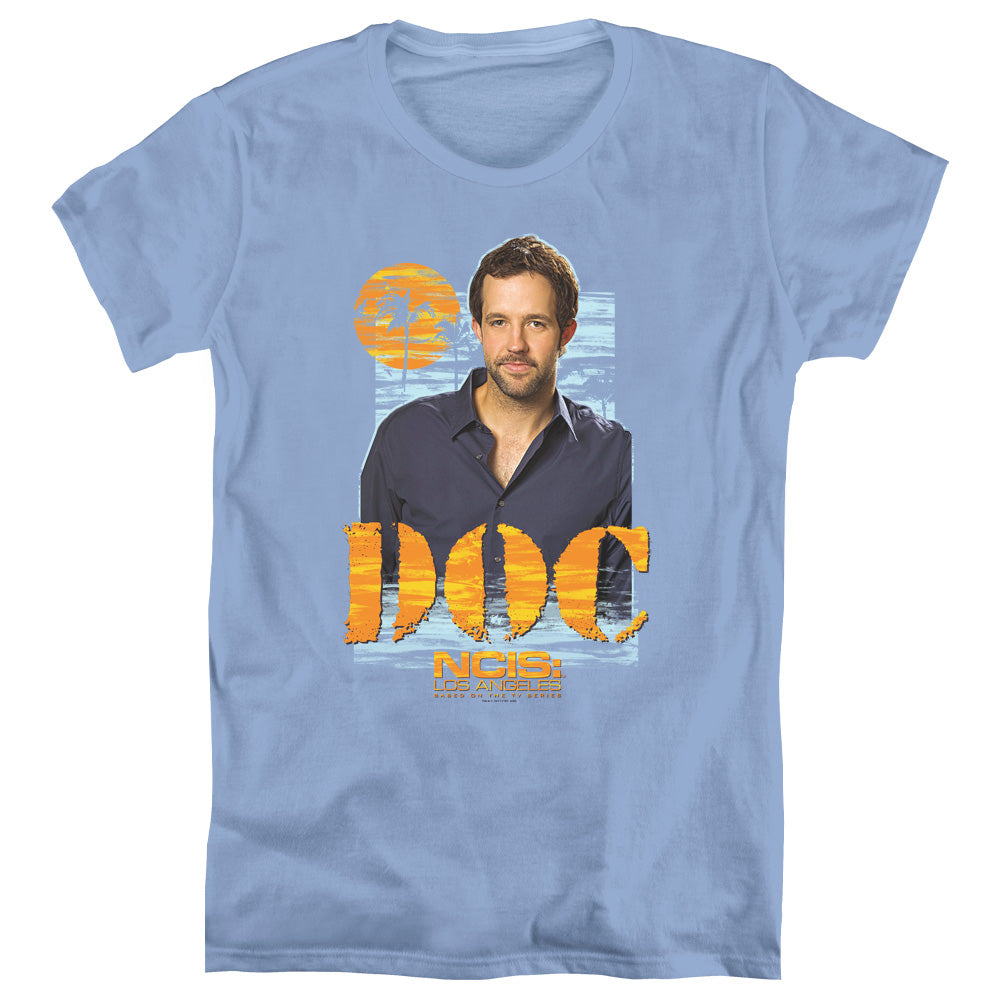 NCIS LA/DOC - S/S WOMENS TEE - CAROLINA BLUE