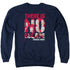 CRIMINAL MINDS/NO ESCAPE - ADULT CREWNECK SWEATSHIRT - NAVY
