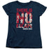 CRIMINAL MINDS/NO ESCAPE - S/S WOMENS TEE - NAVY