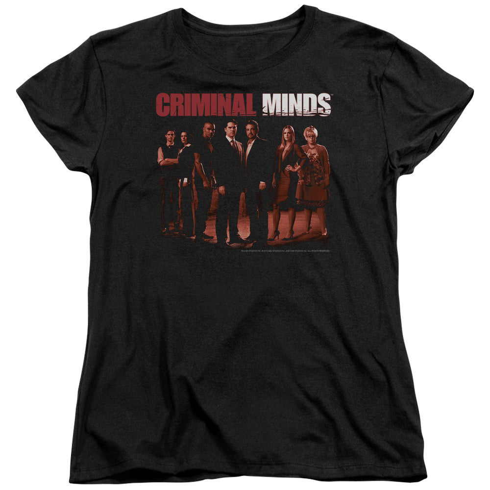CRIMINAL MINDS/THE CREW - S/S WOMENS TEE - BLACK