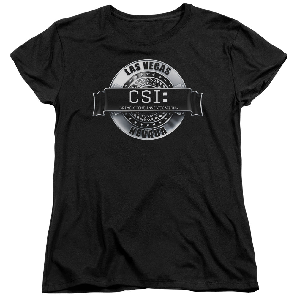 CSI/RENDERED LOGO - S/S WOMENS TEE - BLACK