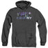 CSI NY/NEVER RESTS - ADULT HEATHER HOODIE - BLACK