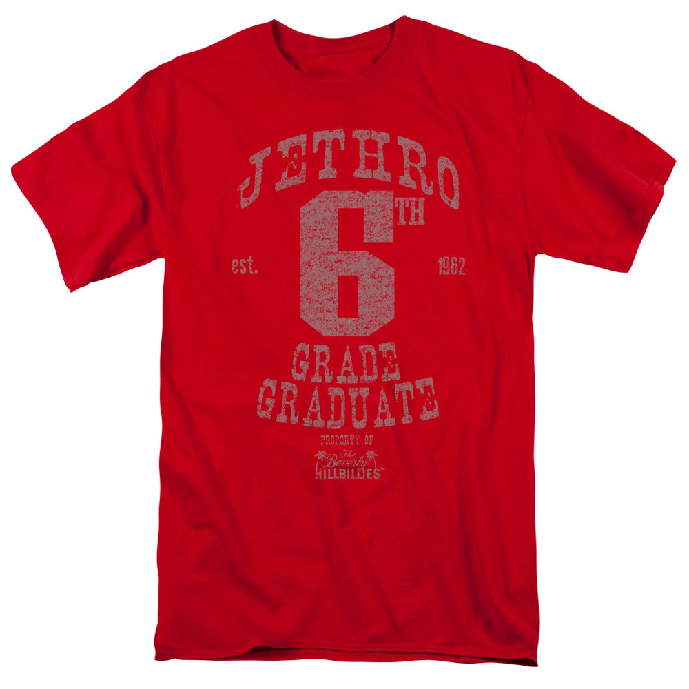 BEVERLY HILLBILLIES/MR 6TH GRADE GRAD - S/S ADULT 18/1 - RED