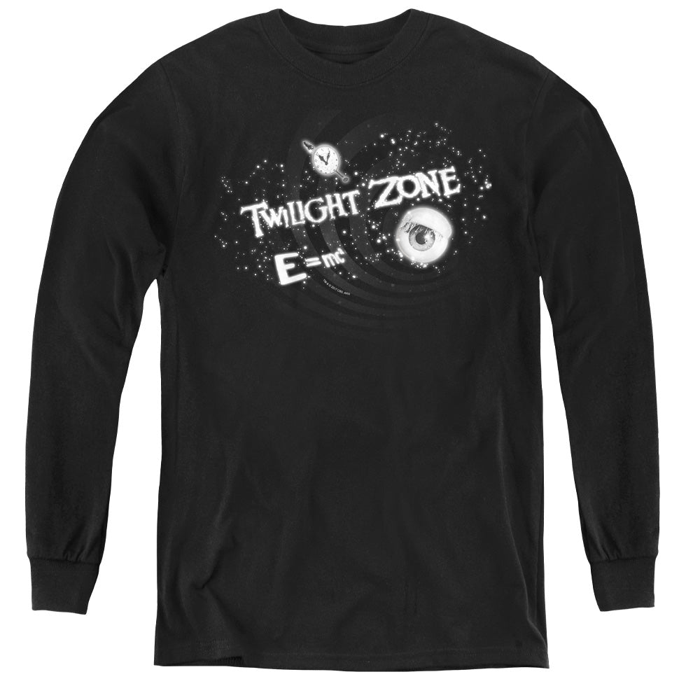 TWILIGHT ZONE/ANOTHER DIMENSION - YOUTH LONG SLEEVE TEE - BLACK