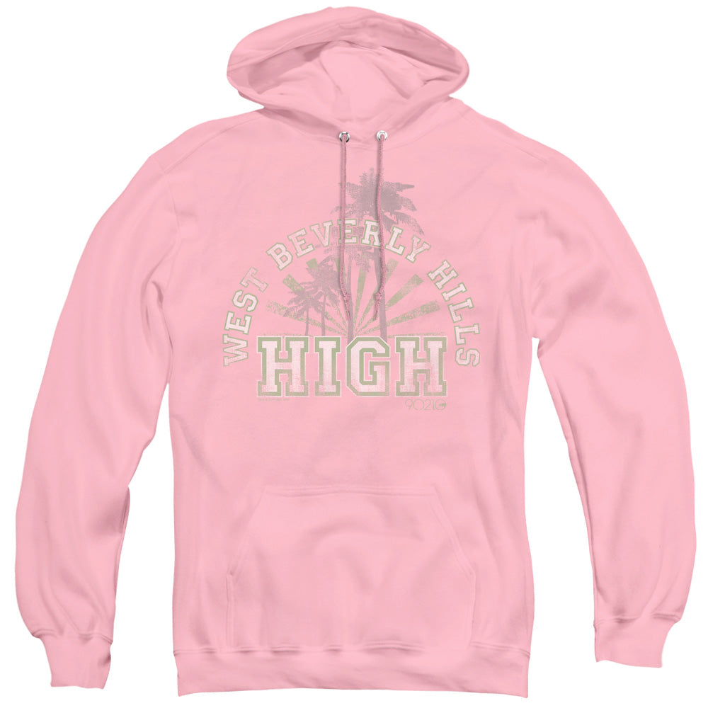 90210/WEST BEVERLY HILLS HIGH - ADULT PULLOVER HOODIE - PINK