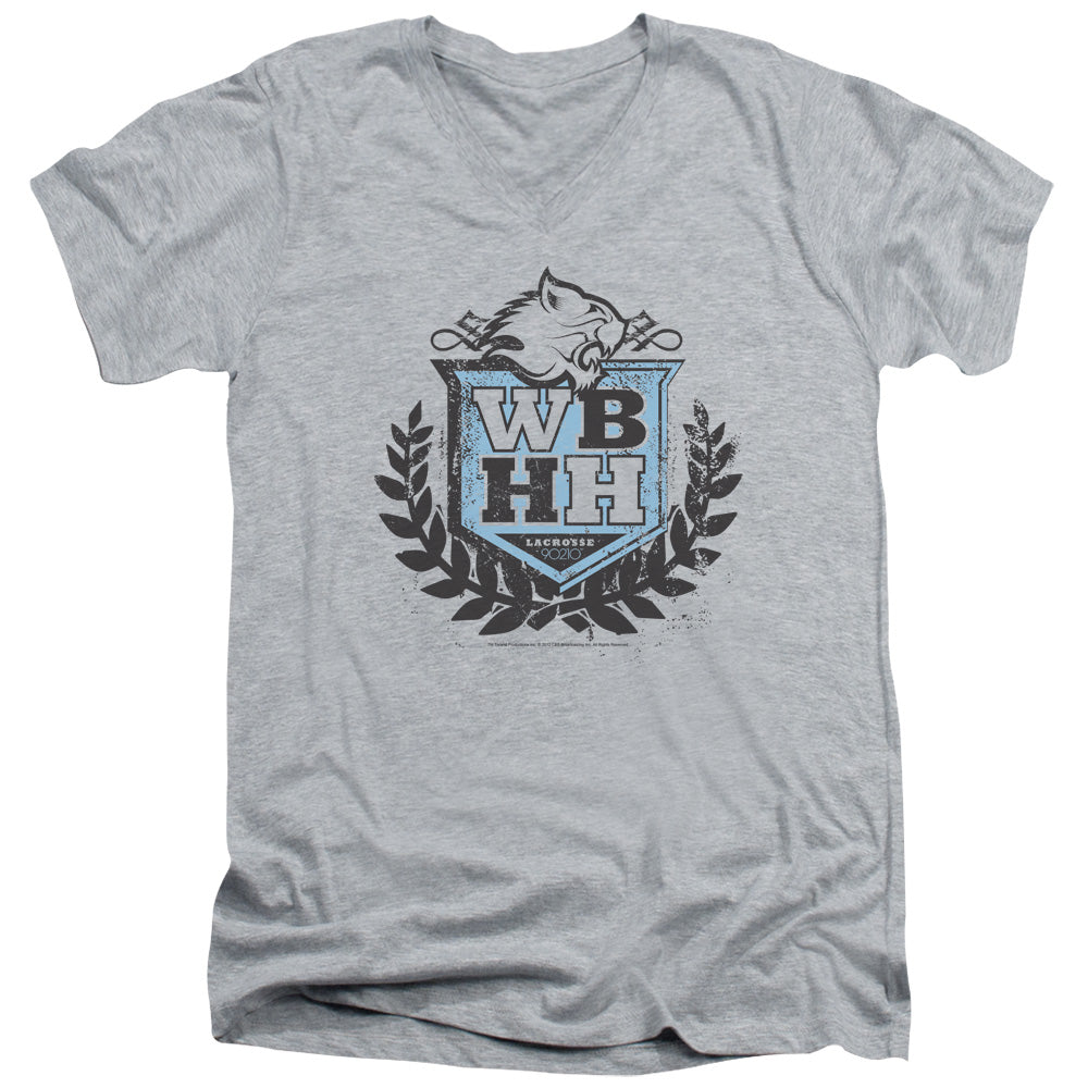 90210/WBHH - S/S ADULT V-NECK 30/1 - ATHLETIC HEATHER