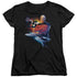 STAR TREK/TNG 25 - S/S WOMENS TEE - BLACK