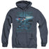 STAR TREK/ENTERPRISE 25 - ADULT HEATHER HOODIE - NAVY