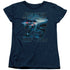 STAR TREK/ENTERPRISE 25 - S/S WOMENS TEE - NAVY