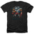 STAR TREK/25TH ANNIVERSARY CREW - ADULT HEATHER - BLACK