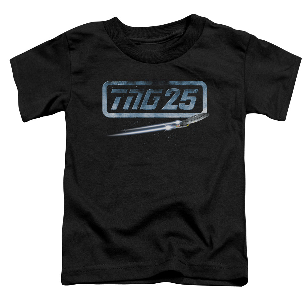 STAR TREK/TNG 25 ENTERPRISE - S/S TODDLER TEE - BLACK