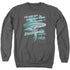 STAR TREK/NEVER FORGET - ADULT CREWNECK SWEATSHIRT - CHARCOAL