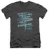 STAR TREK/NEVER FORGET - S/S ADULT V-NECK 30/1 - CHARCOAL