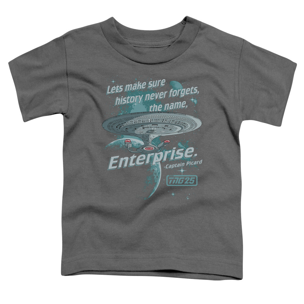STAR TREK/NEVER FORGET - S/S TODDLER TEE - CHARCOAL