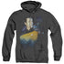 STAR TREK/DATA 25TH - ADULT HEATHER HOODIE - BLACK